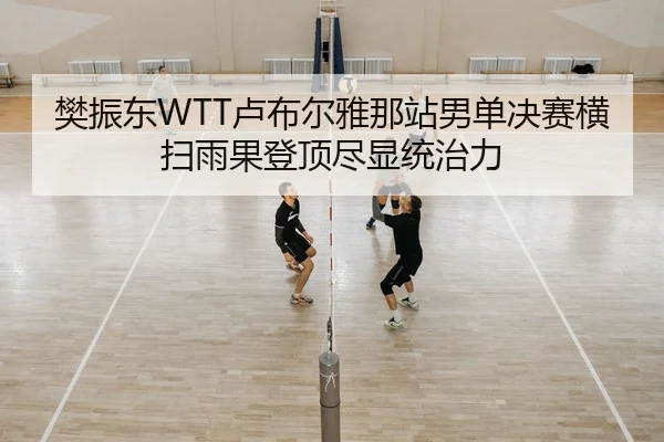 樊振东WTT卢布尔雅那站男单决赛横扫雨果登顶尽显统治力